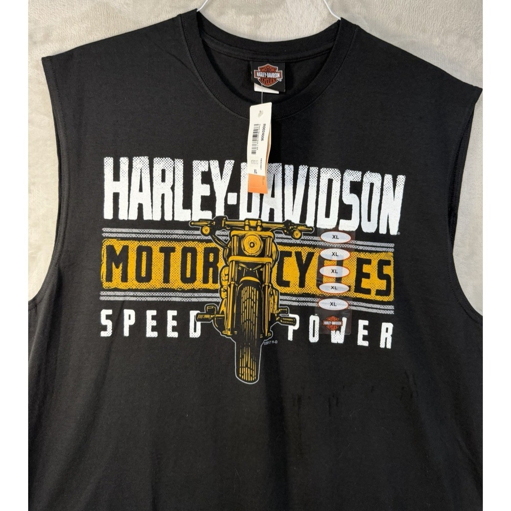 Harley Davidson Pocono Mountain PA Speed Power Sleeveless T-Shirt XL NWT Biker